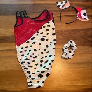 Cruella / Dalmation dance costume. Used in Jazz. Lyons leo brand